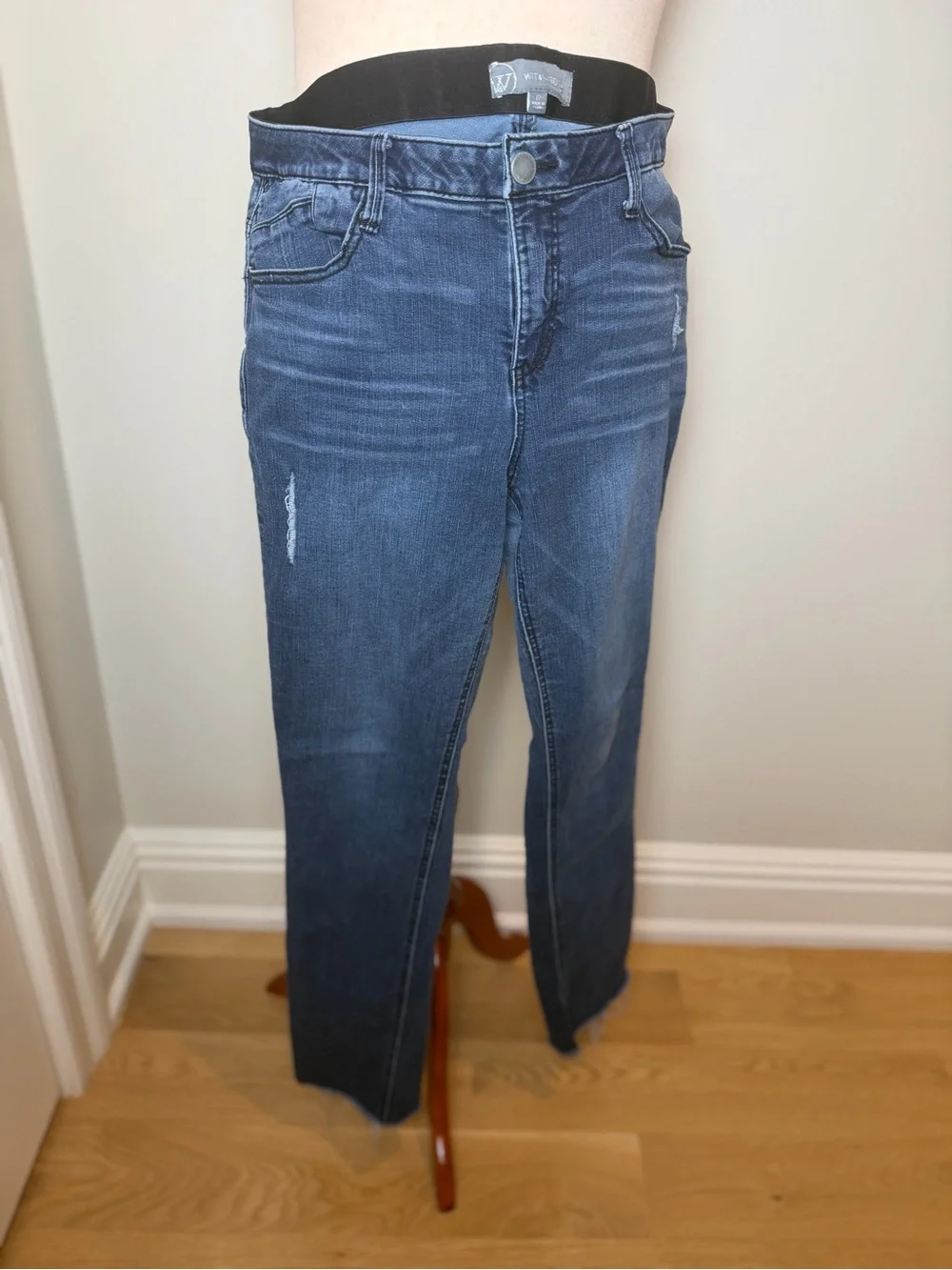 Wit & Wisdom Medium Blue Straight Leg Jeans - Picture 4 of 6